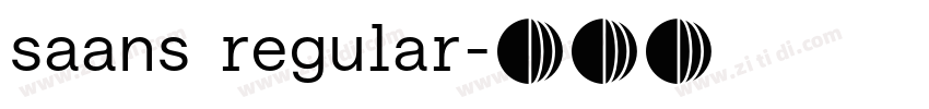 saans regular字体转换